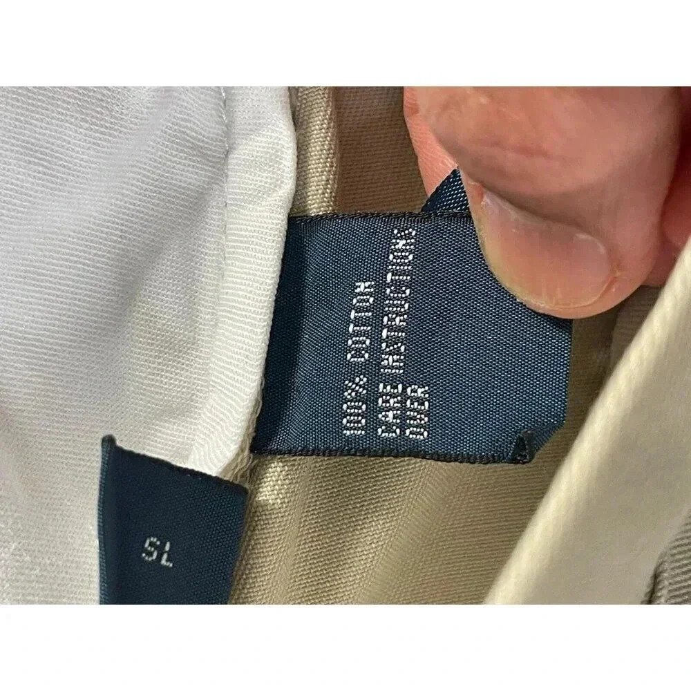 Vintage Polo by Ralph Lauren Men's Khaki Cotton Prospect Pants Size 30/40 Chino - Picture 7 of 11